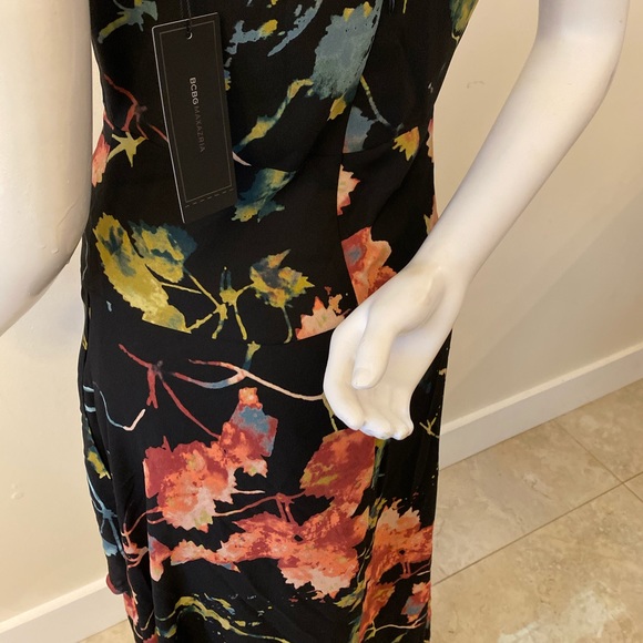 NWT BCBGMAXAZRIA Floral Sleeveless Dress - Picture 4 of 6